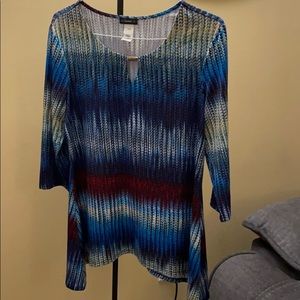 Multi color tunic Sz L